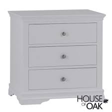 Enjoy free shipping on most stuff, even big bottom edges of drawers front, which is cutting corners. Chantilly Grey 3 Drawer Chest House Of Oak