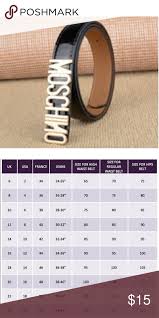 moschin belt this moschino belt is small and fashionable to