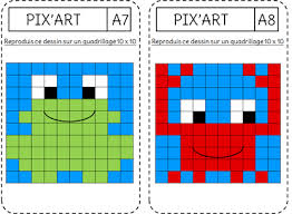 Coloriage pixel art mystere a numeros pour imprimer pixel art. Fiches Pixel Art A Imprimer Gratuitement Nos Vies De Mamans
