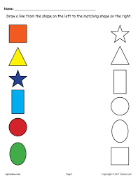Maybe you would like to learn more about one of these? 6 Shapes Matching Worksheets Shapes Worksheets Matching Worksheets Printable Shapes