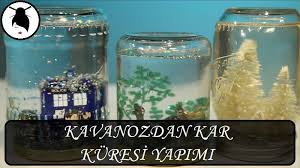 Kavanoz Ile Kar Kuresi Nasil Yapilir Kavanozdan Kar Kuresi Yapimi Kavanozdan Kar Kuresi Yapmak Kar Kuresi Nasil Yapilir Mason Jars Snow Globes Mason Jar Diy