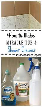 Miracle Tub And Shower Cleaner Shower Cleaner Bathtub Cleaner Clean Bathtub