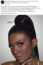 Levi Toney como Miss Mundo El Salvador? Se rumora que ella será nuestra  representante este año