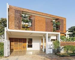Gambar Rumah minimalis 6x10 meter dengan dinding bata ekspos