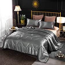 Black, grey, red, silver, brown, beige, burgundy, dusty pink, white, off white, brown, blue, duck egg, and navy blue. Amazon Com Bedding Comforters Sets Silver Comforters Sets Bedding Home Kitchen