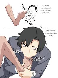 An improvement of the infamous licking scene [Sensei, Iori] (by  @motaki_taki) : rBlueArchive