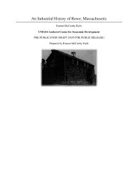 PDF) Industrial History of Rowe, Massachusetts