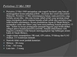 Pengenalan peristiwa 13 mei 1969 merupakan satu tragedi berdarah yang banyak meninggalkan kesan terhadap politik, ekonomi dan sosial masyarakat malaysia. Hari Ini Dalam Sejarah 13 Mei Persatuan Bangsa Johor Facebook