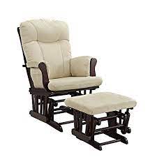 Angel Line Monterey Glider And Ottoman Espresso With Beige Cushion Walmart Com Glider And Ottoman Glider Rocking Chair Beige Cushions
