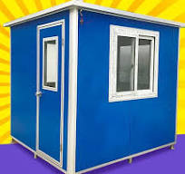 Good Quality Outdoor Portable Mobile EPS Sandwich Panel Security Guard  Booth Sentry Kiosk