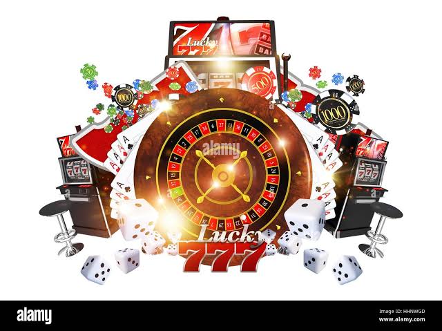 Famous Casino Games Concept 3D Render Illustration. Casino Roulette, Poker,  Slot Machines and Other Money Games Isolated on White Background Stock  Photo - Alamy