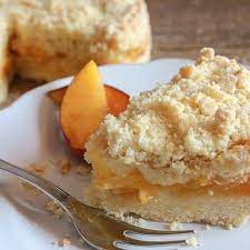 Easy Italian Fresh Peach Crumb Cake A Delicious Peach Dessert Recipe Snack Dessert Or Even Breakfast Alone Or With Ice C Desserts Peach Desserts Peach Bread