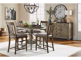 Shop for table and chair sets at dream home interiors. Flexsteel Wynwood Collection Plymouth W1147 8361 2 4x847 5 Piece Round Counter Height Table And 4 Upholstered Bar Stools Set Sam Levitz Furniture Pub Table And Stool Sets