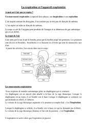J'avais construit cette séquence très joliment sur le modèle d'orphée ici.en fait, avant de découvrir sa séquence hyper bien présentée, je ne me foulais pas pour la présentation de mes séquences en sciences… mais là, ça donne. La Respiration Cm1 Cycle 3 Exercice Evaluation Revision Lecon