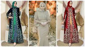 15 model baju gamis brokat pesta pernikahan terbaru 2019/2020. Model Gamis Ceruti Tanah Abang Radea