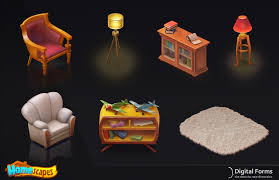 Artstation Objects For Homescapes Digital Forms Igrovoj Dizajn Igrovye Arty Domiki