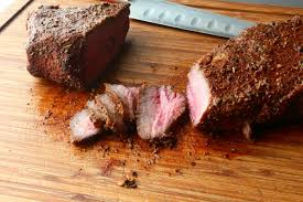 Rub with olive oil and season lightly on all side with the salt, pepper and essence. Beef Tenderloin Steaks Topped With Horseradish And Dijon Mustard Recipe Allrecipes