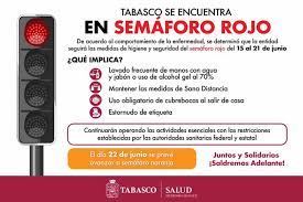 En este semáforo vemos comportamiento de los principales delitos en méxico y la comparación entre estados. Ssalud Tabasco Sur Twitter Tabasco Se Encuentra En Semaforo Rojo Nuestro Estado Seguira Acatando Las Medidas De Higiene Y Seguridad Del Semaforo Rojo Del 15 Al 21 De Junio El Proximo