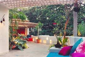Terrace With Beautiful Trellis And Light Niches Delhi Famous Designers India Mumbai Terrace Design Terrace Indian Homes