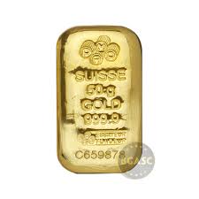 The large bar itself is marked as a 50 gram.9999 pure gold bar on one side, with 50 individual reverse designs marking 1 gram.9999 pure gold for the individually separated bars. Buy 50 Gram Gold Bar Pamp Suisse Cast 9999 Fine 24kt W Assay Certificate 50 Gram Gold Bars Buy Gold And Silver Coins Bgasc Com