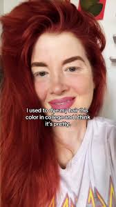 Cute filter babe #redhair #pinklipstick #collegedays #y2k #bigsmile  #filterchallenge