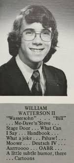 Bill Watterson's 1976 high school yearbook picture. : r/calvinandhobbes