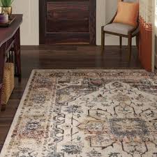 World Menagerie Bexhill Oriental Gray Beige Area Rug Area Rugs Beige Area Rugs Rugs