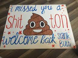 There are 13957 funny welcome signs for sale on etsy, and they cost $25.99 on average. Welcome Back Sign Funny Welcome Home Signs Welcome Home Signs Welcome Home Banners