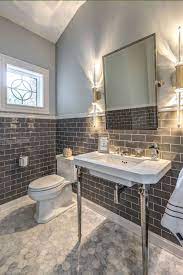 Some geometric bathroom tile ideas for design lovers are listed below: Bathroom Half Wall Tiles Design Novocom Top