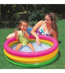 Colorful baby pool toys keeps kids having fun in bathing time.some of them make sound when you baby press;pressing some bath. Intex Inflatable Baby Bath Tub Swimming Pool 34 Multicolor Othoba Com
