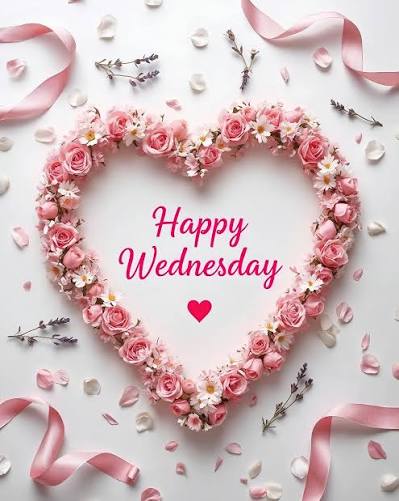 Happy Wednesday! Sending Love and Pink Flower Vibes 🌸 Wishing you a lovely and productive #Wednesday! May your day be filled with kindness, success, and beautiful moments, just like this heart of