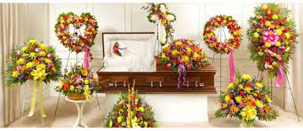 Sympathy flowers are a sweet and tasteful way of showing compassion and support for someone who has lost a loved one. Bright Color Sympathy Flowers For Funeral In Toronto Gta Torontofuneralflowers Com