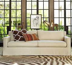 • removable legs feature an espresso finish. York Square Arm Furniture Slipcovers Pottery Barn