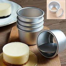 5pcs 2 5 Round Mini Cake Pan Removable Pudding Mold Diy Baking Tools Novelty Mini Cake Pans Pudding Mold Mini Cakes