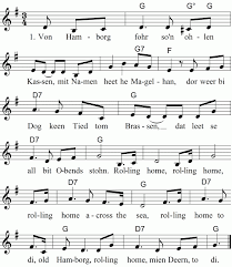 Rolling Home Von Hamborg Fohr So N Ohlen Kassen Noten Liedtext Midi Akkorde