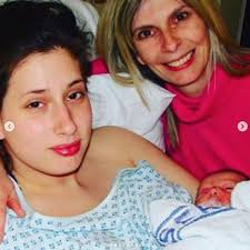 Stacey Solomon shows off bare baby bump as she cuddles up to sons in sweet  photo shared by boyfriend Joe Swash