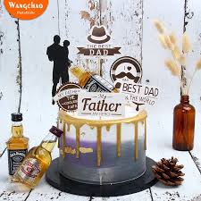 I had to correctly measure out the tie shape to make sure they interlocked properly without any spaces. Happy Father S Day Cake Decoration Best Dad Hero Father Theme Birthday Party Decoration Happy Birthday Cake Diy Supplies 2019 Cake Decorating Supplies Aliexpress