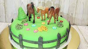 Kuchen zum kindergeburtstag begeistern die kleinen. Pferde Torte Schokotorte Youtube