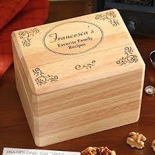 Engraved Wooden Recipe Box And Cards Family Favorites Recipe Box Wooden Personalized Recipe Box Recipe Card Boxes