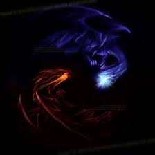 Black And Blue Dragon Wallpaper Red Vs Blue Eyes Dragons Black Dragon White Dragon Red Eyes