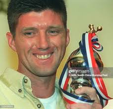 Gary McKeown , "Footballer of the Year" , with his trophy in the 25th...  News Photo