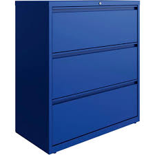 The drawers can also be the perfect storage solution for other office essentials. Hirsh Industries Hl10000 Series Lateral File 36 Wide 3 Drawer Classic Blue B2395885 Globalindustrial Com