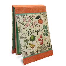 Cr Gibson Qfr3 16556 Fruit Fusion Recipe Easel The Delicate Design On This Recipe Organizer Will Look So Pretty In Yo Recipe Organization Fusion Food Fruit
