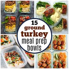 Add the meat and stir to scramble while cooking until browned. 15 Healthy Ground Turkey Meal Prep Bowls My Mommy Style