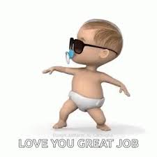 Baby Great Job Gif Baby Greatjob Loveyou Discover Share Gifs Baby Gif Dancing Baby Animated Emoticons