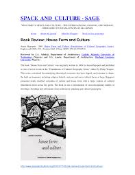 Pdf Book Review House Form And Culture Amos Rapoport 1969 By J A Adedeji And S A 2010