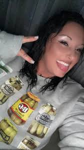 Wearing pickle pajamas and cuddling