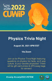 Are you ready to shoot for the stars? Physics Trivia Night On Aug 26 Canadian Association Of Physicists