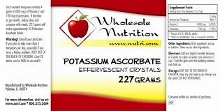 The recommended vitamin c dosage per day for healthy women is 75 mg per day (120 mg per day for women who are pregnant or breastfeeding). Potassium Ascorbate