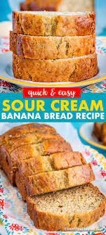 Melt In Your Mouth Sour Cream Banana Bread Love From The Oven In 2021 Sour Cream Banana Bread Banana Bread Recipe Moist Best Banana Bread